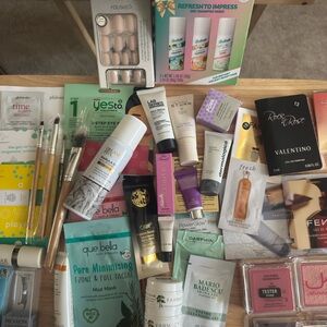 Bulk lot of Samples of High-end Skincare, Makeup, Cologne, Hair Care, Exciting!